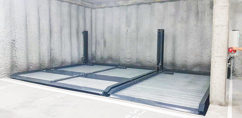 地坑式停車提高停車效率，還能省下不少空間
